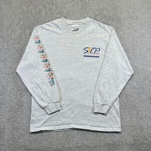 VINTAGE 2001 STP Seattle to Portland Longsleeve T-Shirt Medium Gray Cycling Y2k